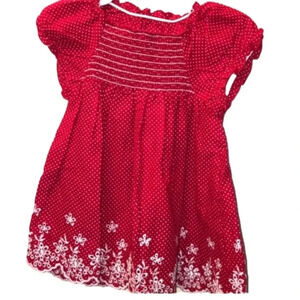 CWD KIDS EUC GIRLS RED WHITE TOP SHIRT FALL SUMMER SHIRTS BLOUSE CASUAL SZ 4